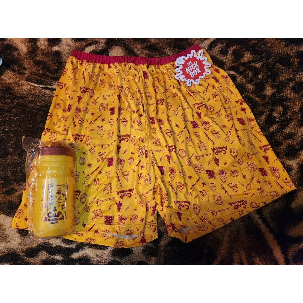 Nickbox Salute Your Shorts Camp Anawanna One Size Shorts & Cup NWT